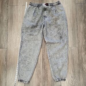 Gray,  Acid, Wash,Jogger, Pants, 80s, Vintage, Party, Men's, Unisex, Casual, Fun